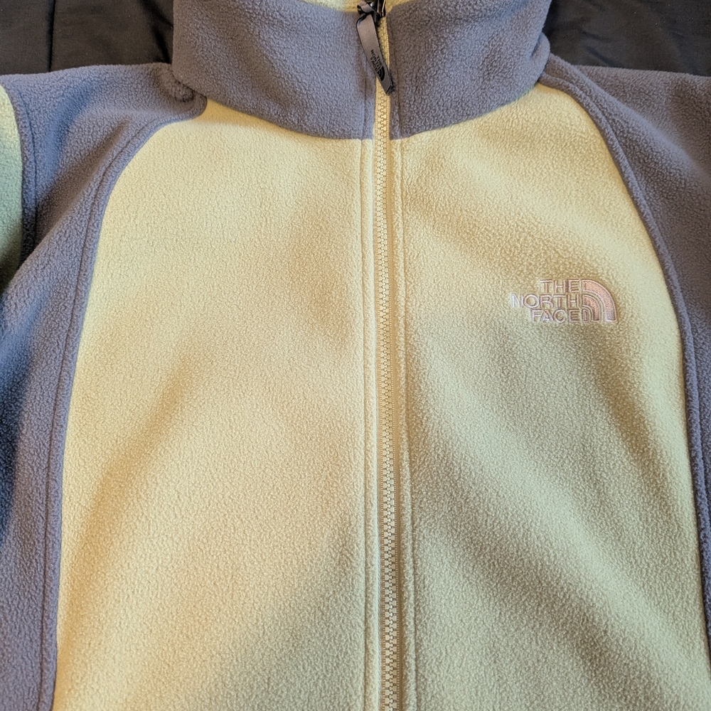 The North Face Kids Yellow and Gray Puffer Jacket